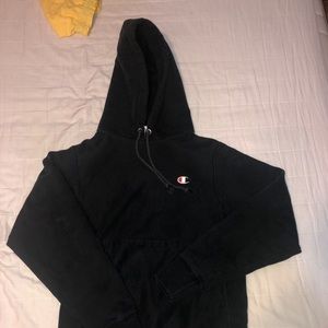 Black champion hoodie